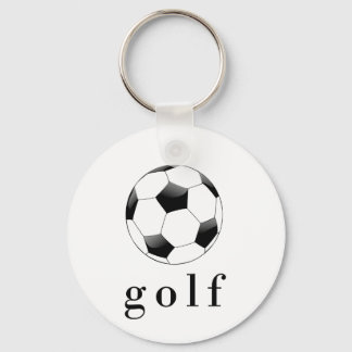 Golf Voetbal Funny Sport T-Shirt Sleutelhanger