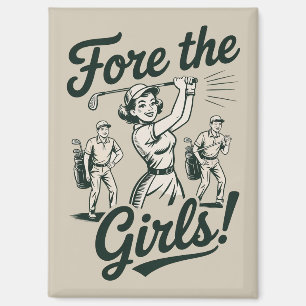 Golf voor de meisjes Schattig grappig golfen dames Magneet