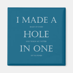 Golf voor golfer Funny Golfen Magneet