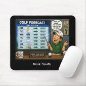 Golf Voorspelling Grappige Golf Uitdrukking Muisma Muismat (Met muis)