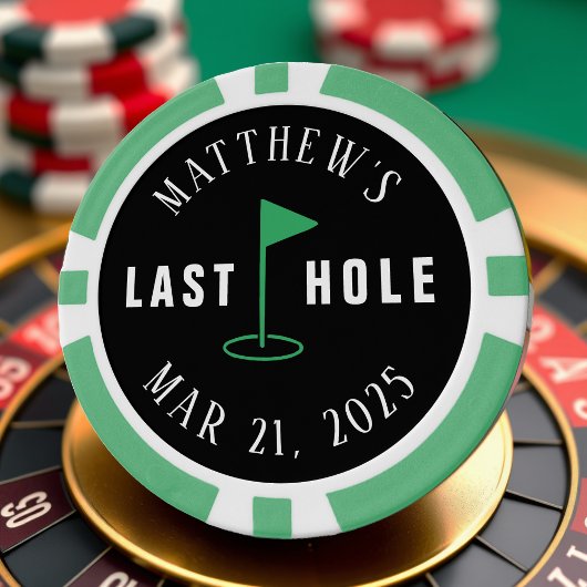 Golf vrijgezellenfeest laatste hole poker chips