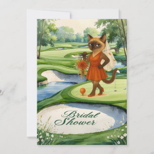 GOLF VRIJGEZELLENFEEST voor Cat Lover golfer Kaart
