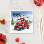 Golf Vrolijk Kerstfeest met Sinterklaas en rode ka Servet (Insitu)