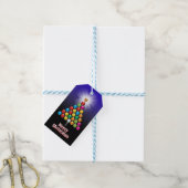 Golf Vrolijk Kerstmis-Holiday Design Cadeaulabel (Met Touw)