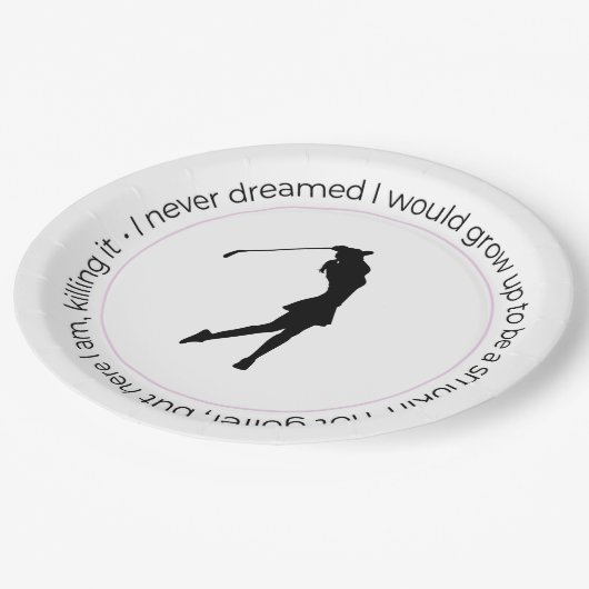 Golf vrouw Bord (Gekanteld)