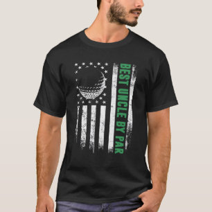Golf VS Amerikaanse vlag Beste oom van Par T-shirt