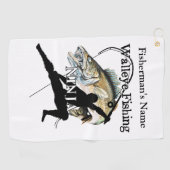 Golf Walleye Fishing Ninja 2 serviette de pêche personn (Horizontal)