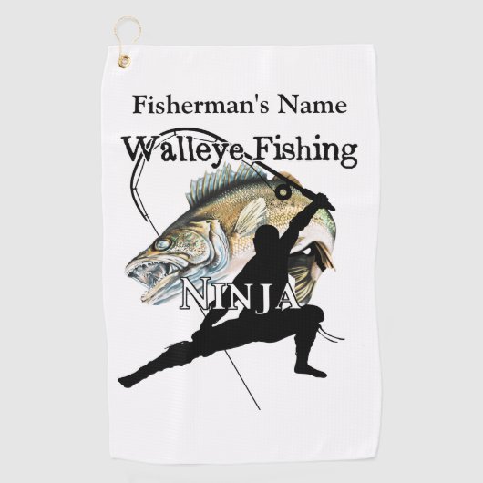 Golf Walleye Fishing Ninja 2 serviette de pêche personn (Devant)