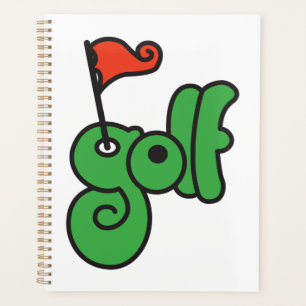 Golf Wang Levendig Groen en Rood Planner