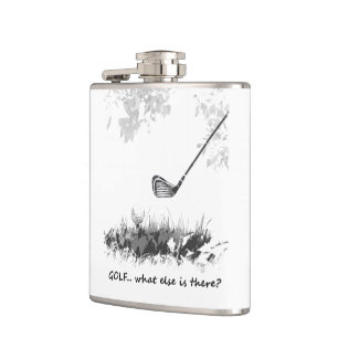 Golf Wat er nog meer is Fun Golfer Quote Heupfles