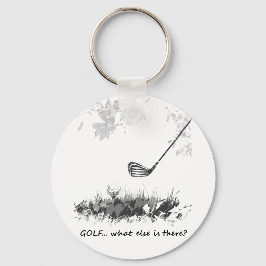 Golf Wat er nog meer is Fun Golfer Quote Sleutelhanger (Voorkant)
