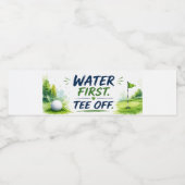 Golf waterfles etiket (Enkel label)