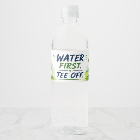 Golf waterfles etiket (Voorkant)