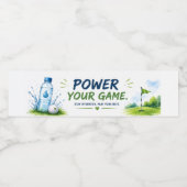 Golf waterfles etiket (Enkel label)