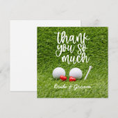 Golf Wedding Hartelijk dank voor uw kaart met lief (Voorkant / Achterkant)