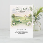 GOLF WEDDING Let’s Par-Tee Golf Party Invitation  (Debout devant)