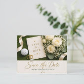 Golf Wedding Save the Date Invitation (Debout devant)