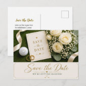 Golf Wedding Save the Date Invitation (Devant / Derrière)