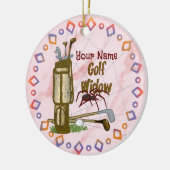 Golf Weduwe golf Keramisch Ornament (Links)