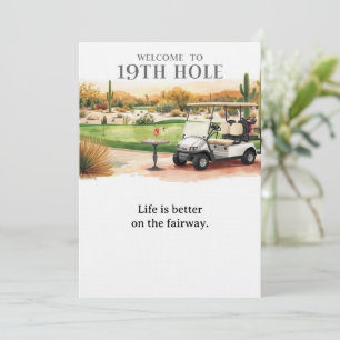 Golf Welkom bij het golferhuis VOOR Arizona cockt Kaart