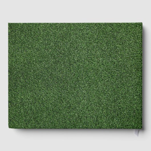 Golf Welkom in onze thuisgolfer op groen gras Gastenboek (Achterkant)