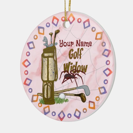 Golf Widow golf Keramisch Ornament (Links)