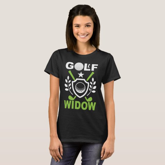 Golf Widow T-shirt (Voorkant volledig)