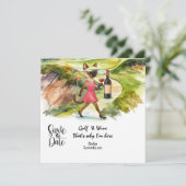 Golf Wine Tasting Event Invitation (Debout devant)