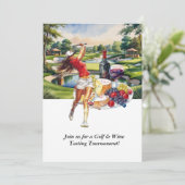 Golf & Wine Tasting Tournament Invitation (Debout devant)