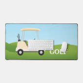 Golf Winkelwagen Design Desk Mat (Keyboard & Muis)