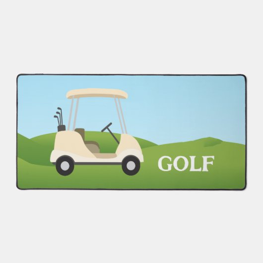 Golf Winkelwagen Design Desk Mat (Voorkant)