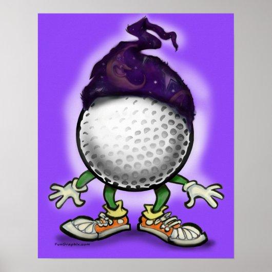 Golf Wizard Poster (Voorkant)