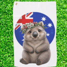 Wombat Un petit morceau d'Australie Serviette de g