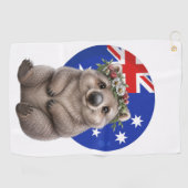 Golf Wombat Un petit morceau d'Australie Serviette de g (Horizontal)