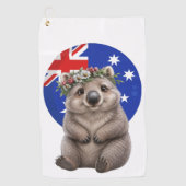 Golf Wombat Un petit morceau d'Australie Serviette de g (Devant)