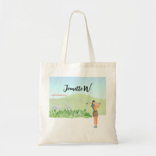 Golf Women golfer stijlvolle weekendtas of strand Tote Bag