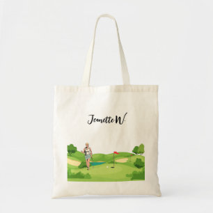 Golf Women golfer Tote Bag