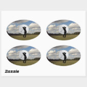 Golf World Ovale Sticker (Vel)