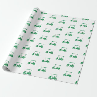 Golf-wrapppapier in groenen cadeaupapier
