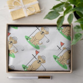 Golf Yellow Labrador Retriever (geel 3) Dog - Cute Tissuepapier (Geschenk)