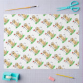 Golf Yellow Labrador Retriever (geel 3) Dog - Cute Tissuepapier (Craft)