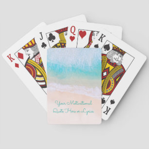 Golf, Zand, Strand Motiverende Spreuk Pokerkaarten