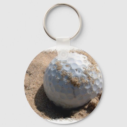 Golf Zandput Ontwerp Sleutelhanger (Voorkant)