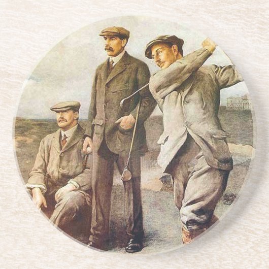 Golf Zandsteen Onderzetter (Voorkant)