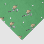 Golf zet groen op tissuepapier (Detail)