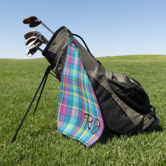Golfaccessoire Handsome Plaid Gepersonaliseerd Golfhanddoek (Groen)