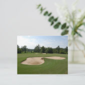 golfbaan briefkaart (Staand voorkant)