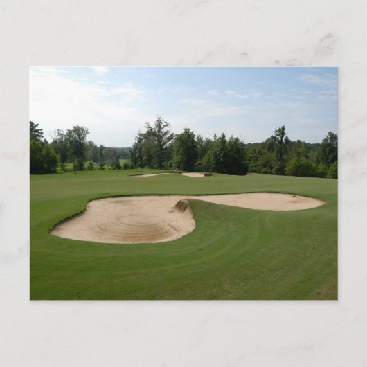 golfbaan briefkaart (Voorkant)