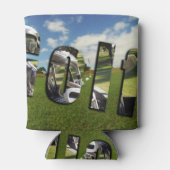 Golfbaan en Logo, Stubby koeler kan houder (Achterkant)