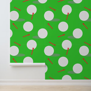 Golfbaan Fun Golfen Behang